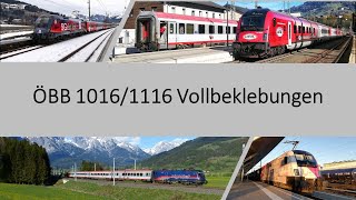 ÖBB 1016/1116 Vollwerbebeklebungen | Werbelok | ÖBB | Werbetaurus | Taurus | AKTUELL | BR 1116