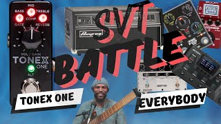 SVT Battle Royale:  "Tonex One" vs POD Express vs SGT-DI vs Zoom B6  Bass Demo | Tutorial | Review