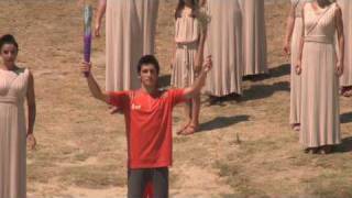 Flame Lighting in Olympia, Greece - Journey of the Youth Olympic Flame