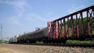 BNSF 4481 Leads a Manifest West With N.S. Power!