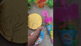 Coin doller chocolate with umrela Jems Chocolate Popsicle #shorts #ytshorts #gems #chocolate