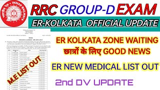 RRC GROUP D ER KOLKATA WAITING छात्रों के लिए GOOD NEWS & 59 CANDIDATE मौका मिला मेडिकल देने को