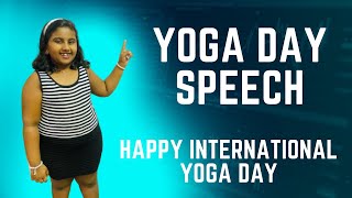 1 minute speech on Yoga || how to speak on yoga day / happy international yoga day 2022