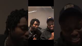 Fireboy and Omah lay vibing to Omah lay new song titles "Holy Ghost" #music #afrobeat #fireboydml