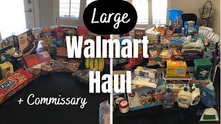 Walmart/Commissary Haul (Large Family of 9)