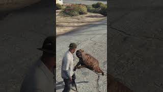 Dog Attack On Franklin In GTA5 #gta5 #shorts #gaming #gta5shorts #shortsfeed