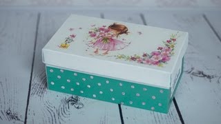 Decoupage tutorial - shoe box  -------  DIY By Catherine  :)