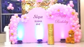 1st B'Day Balloon Decor 🎊🥳 sp.event.management22 #dj #birthdaygirl #best #cute #dance #magic #art