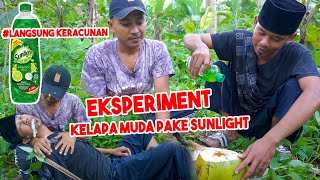 EKSPERIMEN RUJAK ES KELAPA MUDA PAKE SUNLIGHT, LANGSUNG KERACUNAN !! #MUKBANG #KERACUNANSUNLIGHT