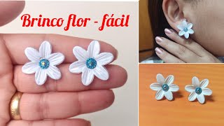 Brinco de flor - Rápido e fácil @Micangasbyjanaina @recantoolibar