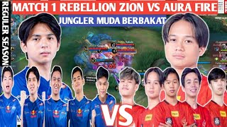 [ FULL MATCH ] REBELLION ZION VS AURA FIRE MATCH 1 | MPL ID S13 - WEEK 2 DAY 3 #weownthis