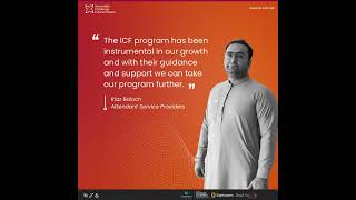 Riaz Baloch, one of the Co-Founders of "Attendant Service Providers" sharing his experience with ICF