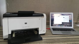 How to connect your HP Laserjet CP1025nw to a Wi-Fi Network (macOS)