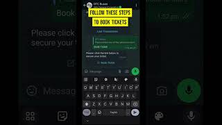 DTC Bus Ticket Booking on WhatsApp #whatsapp #bus #howto