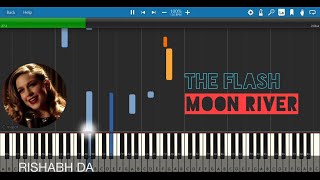 Moon River - Audrey Hepburn | The Flash Version | Piano Karaoke (With Sheet/MIDI) | Rishabh DA