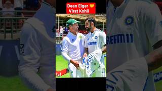 Taking the field for the last time ❤ Dean Elger   #viratkohli #deanelgar #cricket #shortsfeed