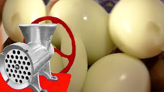 Experiment: Eggs VS MEAT GRINDER