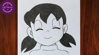 How to Draw Shizuka from Doraemon step by step || Easy drawing ideas for beginners