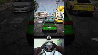 Audi RSQ8 & Lamborghini Urus steering wheel gameplay #shorts #steeringwheelgameplay #gta