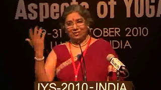 Dr Hansa Jayadeva Yogendra - Yoga for Daily life in Hindi 1 - International Yoga Seminar 2010 Ujjain