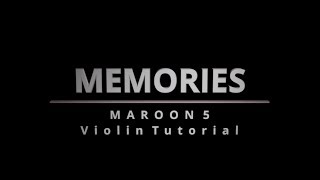 Memories Violin Tutorial