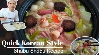 Quick Korean-Style Shabu Shabu Recipe | Hot Pot