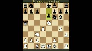 Scandinavian opening #chess #kingsacrifice #chessopenings #chesstraps #chesstrick #chessfun