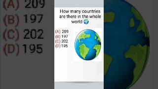 How many countries are there in the whole world 🌍 🌎 #gk #map