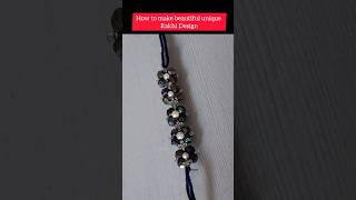 How to make Rakhi /Bracelet/unique design/Beautiful/DIY/creative ideas/pearl/bead rakhi