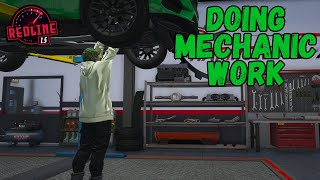 Doing Mechanic Work In GTA RP  - RedlineRP