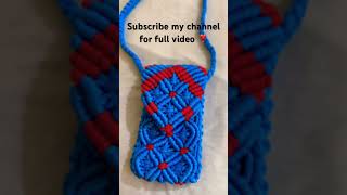 Macrame new design phone cover #new #macramedesign