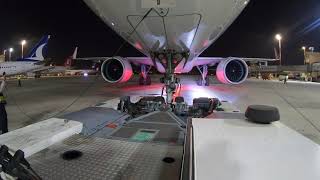 Pushback of Lufthansa A321N at TLV Airport