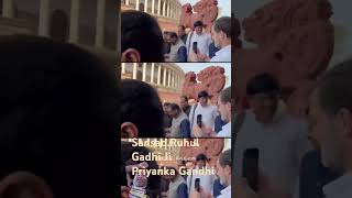 FIRST TIME SANSAD BANI, PRIYANKA GANDHI | NICE MOVEMENT #rahulgandhi #sortvidio