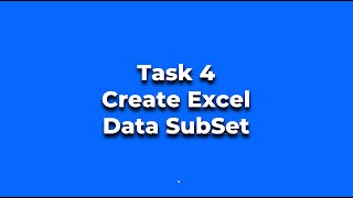 Module 3 Task 4 Create Data Subset