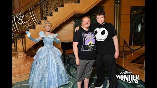 Disney Alaska Cruise Day 7: At Sea Day, Trivia, Princess Meet, Dinner at Animator's Palate.