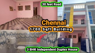 30 feet Road 3 Bhk Independent Duplex House 🏠 in chennai | Ready to Move