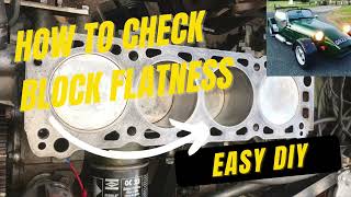 How to check Engine block flatness EASY DIY method on Ford Pinto #car