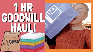 1 Hour in Goodwill Thrift Haul! | What did I buy on my Lunch Break from Work?! Part Time Reseller