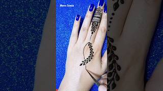 #shorts Beautiful One Finger henna tattoo design #mehndi #mehndidesigns #hennatattoo