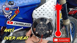 Hard enduro yz250x extra fan over heat kipas radiator yz