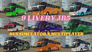 9 LIVERY JB5 BUS SIMULATOR X MULTIPLAYER | Cinematic bus