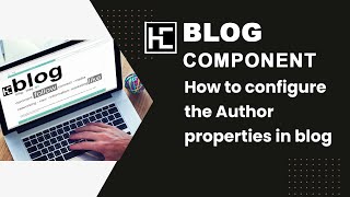 How to configure the Author properties in blog