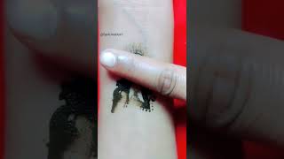 Beautiful reverse mehndi🥰, amazing V tattoo mehndi design, latest mehndi