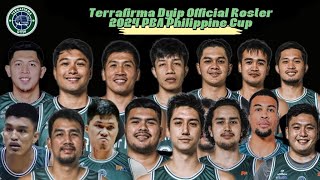 Terrafirma Dyip Official Roster | 2024 PBA Philippine Cup