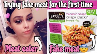 TASTE TESTING FAKE MEATS‼️ TRYING FAKE MEAT FOR THE FIRST TIME EVER 😰🤭 | SHELBY XOXO’ S LIFE