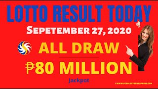 PCSO Lotto Result Today September 27, 2020 | 2PM, 5PM and 9PM Draw Result Summary