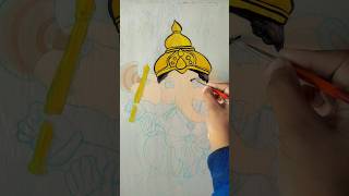 Drawing Ganesh Ji Portrait | Ganesh Ji Painting | Art Beat #shorts #viral #trending #drawing #diy