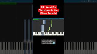 All I Want For Christmas Is You - Mariah Carey Piano Tutorial (Synthesia)