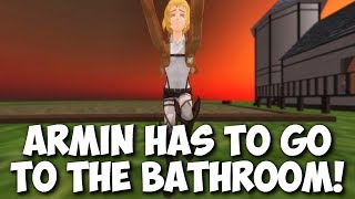 MMD SNK "Armin has to go to the bathroom!" Attack On Titan funny meme cartoon anime animation