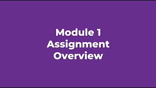 BUS 431 M1 Assignment Overview